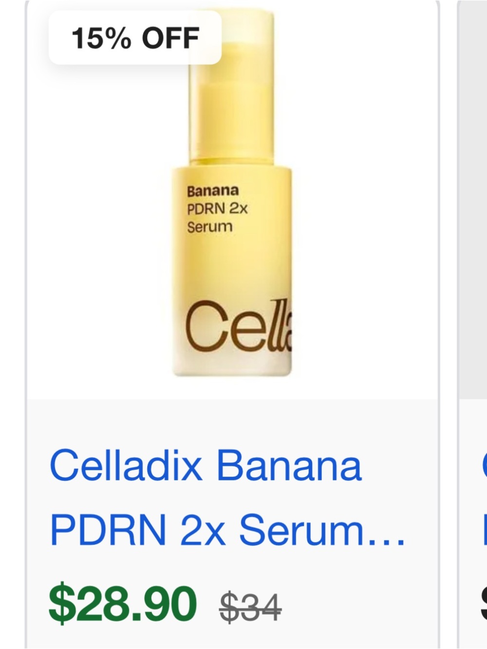 Banana PDRN 2x Serum — Nourishing Yellow Brightening Serum